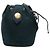 Autre Marque Borsa secchiello Saint Laurent in camoscio blu con medaglione