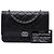 Chanel Black Quilted Caviar Boy Wallet on Chain - vista 7