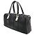 Borsa Chanel Chocolate Bar in nylon nero e pelle di agnello - vista 3