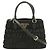 Borsa a mano Prada in nylon nero e pelle