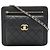 Borsa a tracolla con catena CHANEL in pelle matelassé nera - vista 2