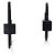 NUEVOS PENDIENTES GIVENCHY LOCK ASIMÉTRICOS NEGRO MATE - vista 3