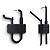 NUEVOS PENDIENTES GIVENCHY LOCK ASIMÉTRICOS NEGRO MATE - vista 5