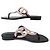 Hermès NUOVI SANDALI HERMES BEACH H202183Z 40 PELLE NERA E ORO ROSA - vista 2