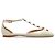 Bailarinas Chloé Celeste T-bar de cuero crema