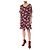 Vestido Chloé de seda con estampado floral granate - vista 2