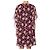 Vestido Chloé de seda con estampado floral granate - vista 4