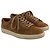 Sneakers stringate Ralph Lauren in camoscio marrone - vista 2