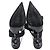 Décolleté Slingback Prada in pelle nera con dettagli a fiocco in vernice - vista 6