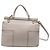 Borsa a tracolla Tory Burch Block T in pelle di vitello bianca - vista 4