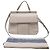 Borsa a tracolla Tory Burch Block T in pelle di vitello bianca - vista 5