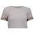 Camiseta Burberry Check Cuff de algodón blanco - vista 2