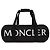 Borsa da viaggio Moncler nera in nylon