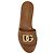 Dolce & Gabbana Leder-Slides mit Logo-Applikation - Ansicht 4
