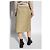 Falda midi acolchada Moncler dorada - vista 2