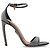 Dolce & Gabbana Absatzsandale grau mit Kristallen