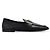 Mocassini Dolce & Gabbana in pelle nera con logo dorato