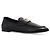 Mocassini Dolce & Gabbana in pelle nera con logo dorato - vista 2