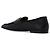 Mocassini Dolce & Gabbana in pelle nera con logo dorato - vista 3