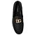 Mocassini Dolce & Gabbana in pelle nera con logo dorato - vista 4