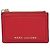 Marc Jacobs Top Zip Card Wallet in Red Leather