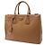Borsa Tote Prada Galleria Medium con doppia zip in pelle Saffiano marrone - vista 2