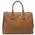 Borsa Tote Prada Galleria Medium con doppia zip in pelle Saffiano marrone - vista 4