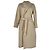 Abrigo con cinturón S Max Mara en lana beige