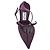 Décolleté Jimmy Choo Afia in raso viola - vista 3