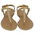 Sandali Goldie Jelly Stuart Weitzman in PVC dorato - vista 3