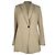Blazer de peito único Brunello Cucinelli em lã bege