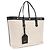 Borsa shopper Dolce & Gabbana in cotone crema - vista 2