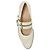 Chloé Susan Absatzschuhe aus cremefarbenem Leder - Ansicht 3