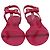 Sandali Bassi Stuart Weitzman Mellie Bow Jelly in Gomma Rosa - vista 2