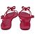 Sandali Bassi Stuart Weitzman Mellie Bow Jelly in Gomma Rosa - vista 5