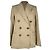 Blazer cruzado Brunello Cucinelli en lino beige