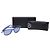 Occhiali da sole Ray-Ban RB2140 Wayfarer Square in acetato blu - vista 5