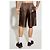 Pantaloncini in seta marrone Dolce & Gabbana - vista 2