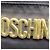 Borsa a tracolla con placca logo Moschino in poliestere nero - vista 14