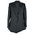 Gucci Single-Breasted Jacquard Blazer in Black Silk
