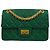 Chanel 2.55 Borsa in pelle di vitello verde