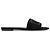 Ciabatte Dolce & Gabbana in pelle nera con logo in cristalli