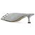 Mule con tacco Jimmy Choo Auria Argentate con Cristalli - vista 2