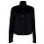 Jil Sander Collared Buttoned Jacket in Black Angora