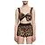 Top de algodão Dolce & Gabbana estampado animal castanho - vista 3