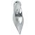 Jimmy Choo Isa Scarpe con Tacco Slingback in Pelle Argento Metallizzato - vista 3