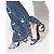 Sandali con tacco in denim blu Dolce & Gabbana - vista 2