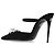 Mules in raso nero a punta Dolce & Gabbana - vista 3