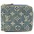 Billetera compacta Louis Vuitton Monogram Denim Mini Zippy Round