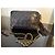 Borsa a tracolla Chanel in pelle nera con nappe - vista 2